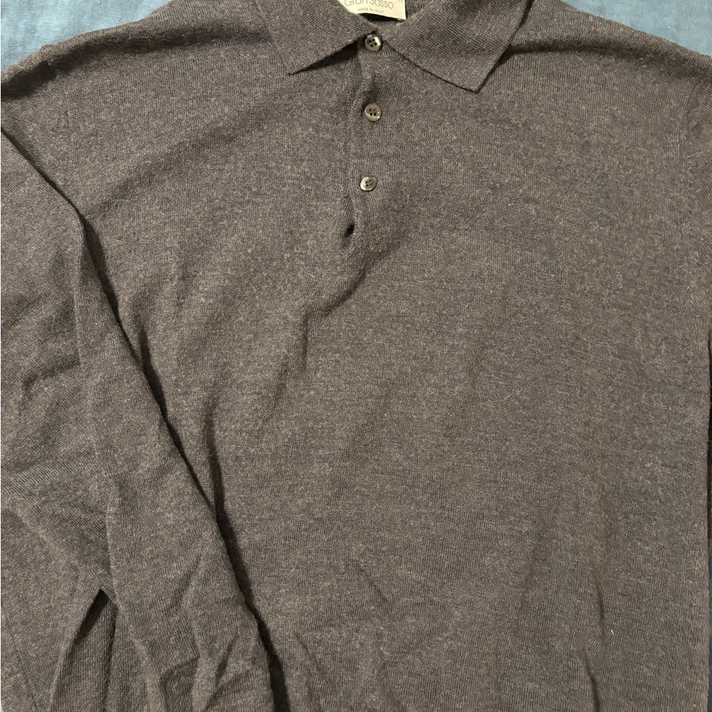 Gran Sasso Charcoal Polo Shirt
